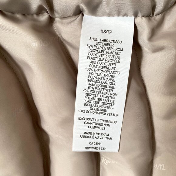 NWOT Wind River Hyper-Dri T-Max Quilted Puffer Vest in Light Beige/Taupe Size XS - Picture 9 of 10